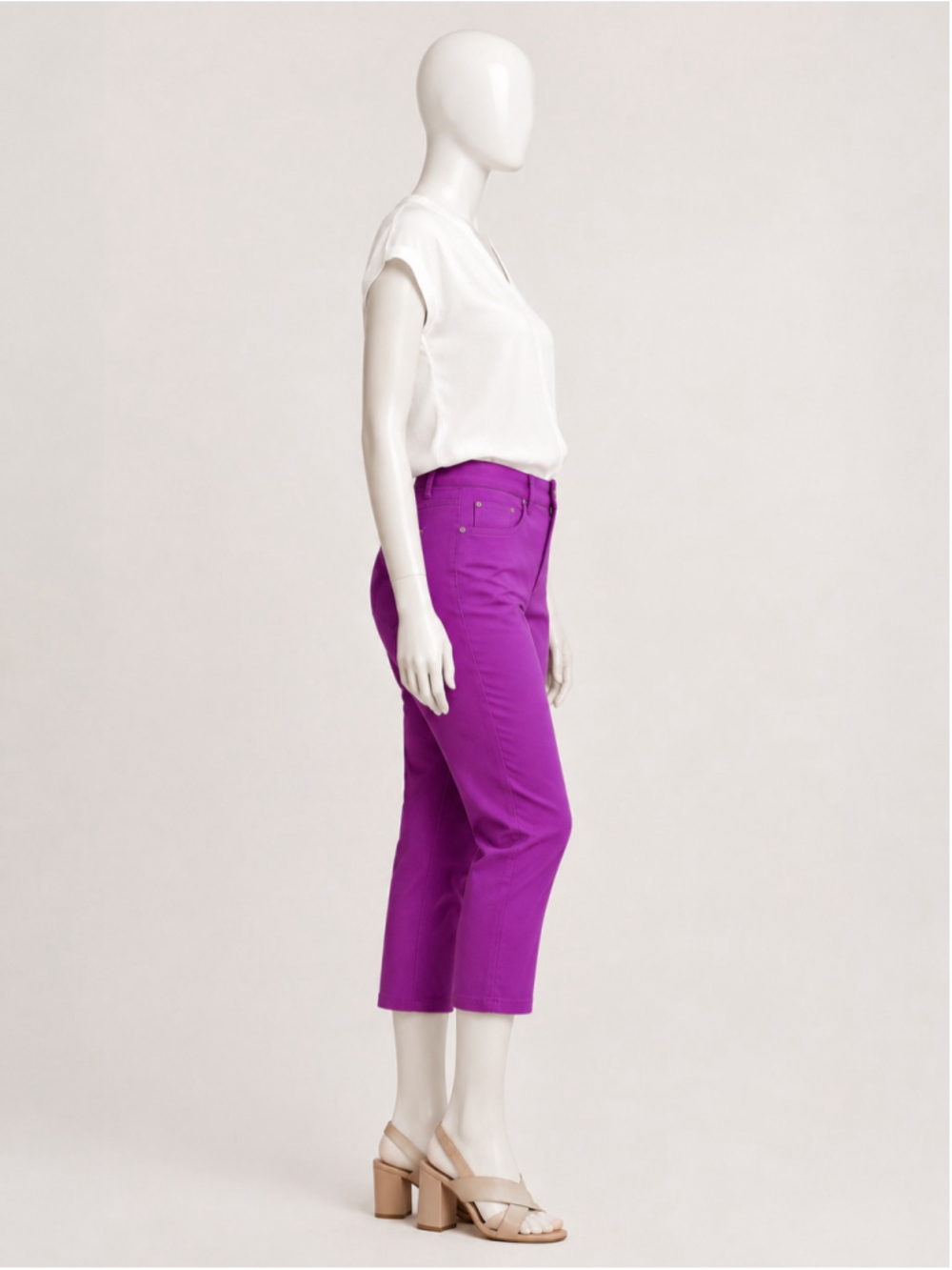 Bandolini Jeans Women’s Purple 5-Pocket Capri Pants – Size 12 - Picture 5 of 12